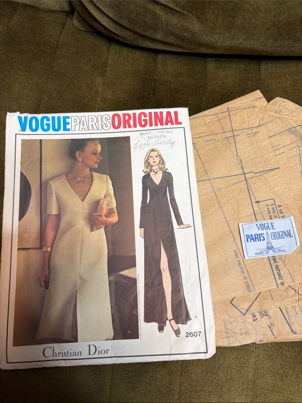Vintage Vogue Paris Original Christian Dior 2607 size 14 uncut